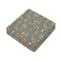 Christmas Fox Pattern Print Outdoor Seat Cushion Cover