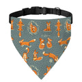 Christmas Fox Pattern Print Over The Collar Dog Bandana