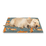 Christmas Fox Pattern Print Pet Cooling Mat Cover