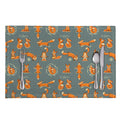 Christmas Fox Pattern Print Placemat