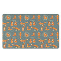 Christmas Fox Pattern Print Polyester Doormat