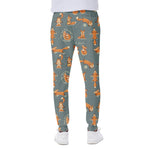 Christmas Fox Pattern Print Scuba Joggers