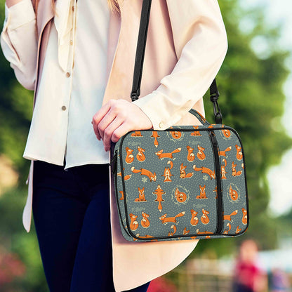Christmas Fox Pattern Print Shoulder Strap Bible Bag