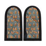 Christmas Fox Pattern Print Skillet Handle Cover