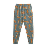 Christmas Fox Pattern Print Sweatpants