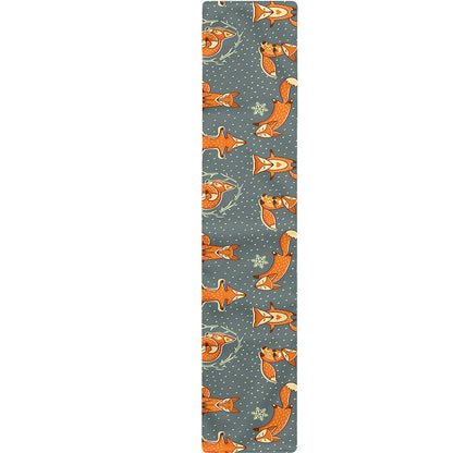 Christmas Fox Pattern Print Table Runner