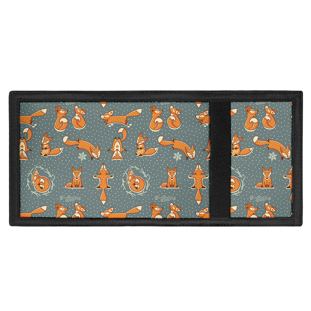 Christmas Fox Pattern Print Trifold Wallet