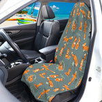 Christmas Fox Pattern Print Waterproof Car Seat Cover