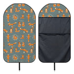 Christmas Fox Pattern Print Waterproof Car Seat Cover