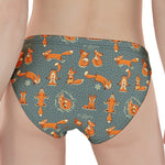 Christmas Fox Pattern Print Women's Panties