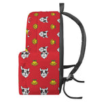 Christmas French Bulldog Santa Print Backpack