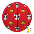 Christmas French Bulldog Santa Print Basketball