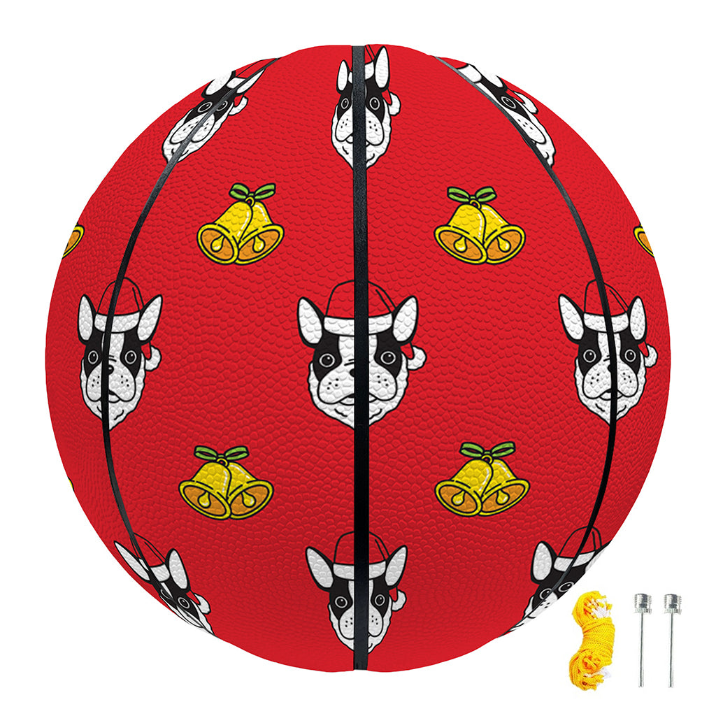 Christmas French Bulldog Santa Print Basketball