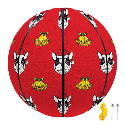 Christmas French Bulldog Santa Print Basketball