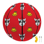 Christmas French Bulldog Santa Print Basketball