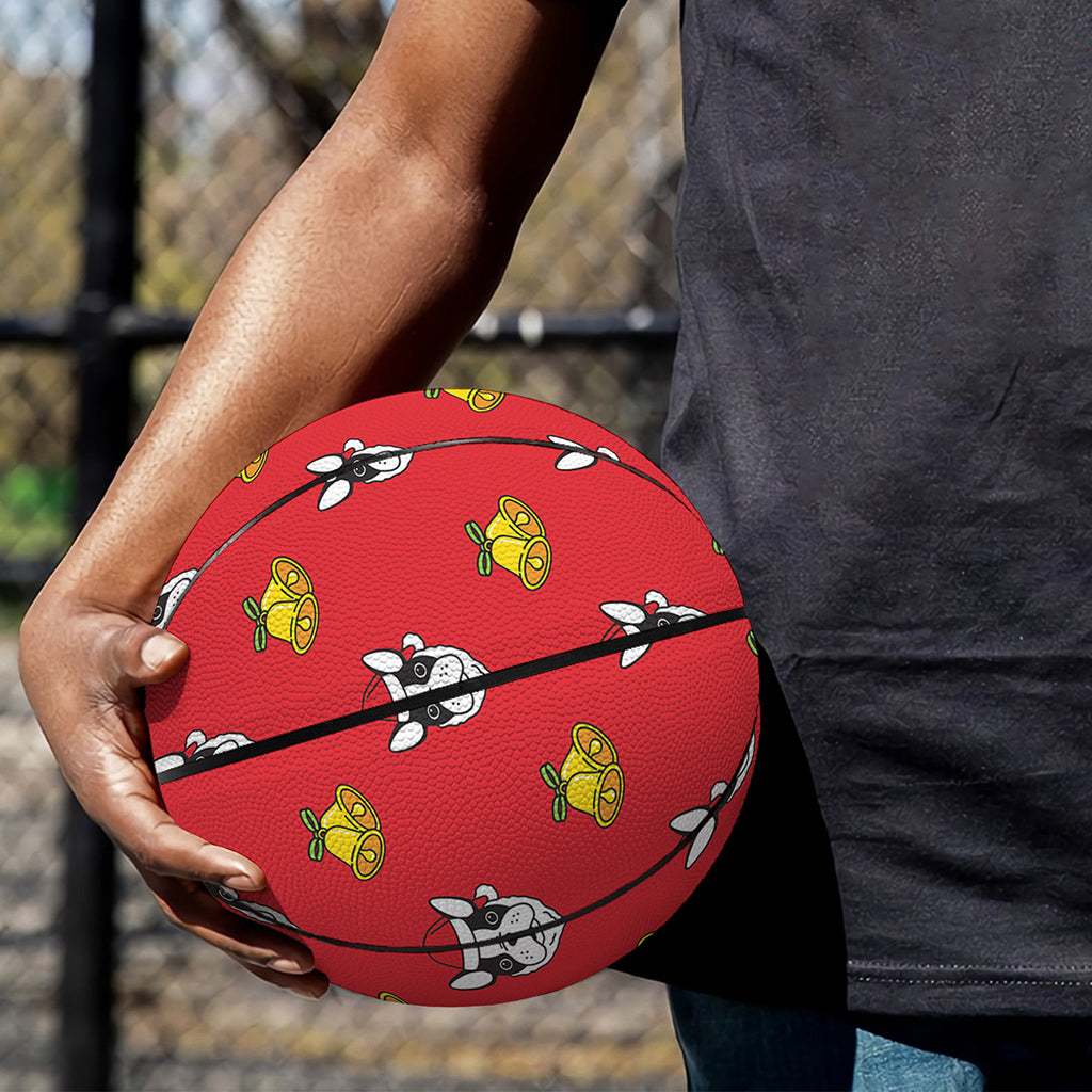 Christmas French Bulldog Santa Print Basketball