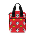 Christmas French Bulldog Santa Print Bible Tote Bag