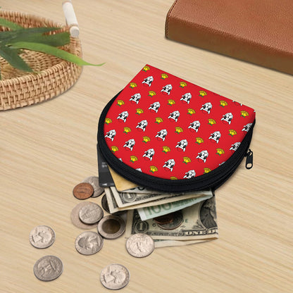 Christmas French Bulldog Santa Print Coin Purse