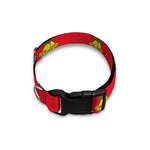 Christmas French Bulldog Santa Print Dog Collar