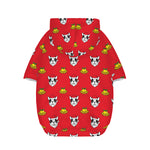 Christmas French Bulldog Santa Print Dog Zip Up Hoodie
