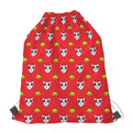 Christmas French Bulldog Santa Print Drawstring Bag