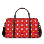Christmas French Bulldog Santa Print Duffle Bag