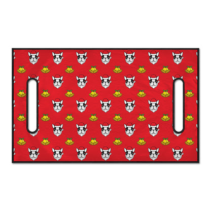 Christmas French Bulldog Santa Print Golf Cart Seat Cover
