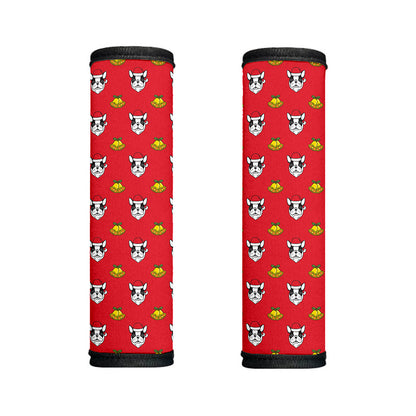 Christmas French Bulldog Santa Print Handle Covers