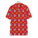 Christmas French Bulldog Santa Print Hawaiian Shirt