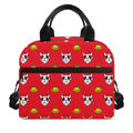 Christmas French Bulldog Santa Print Insulated Lunch Bag
