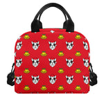 Christmas French Bulldog Santa Print Insulated Lunch Bag