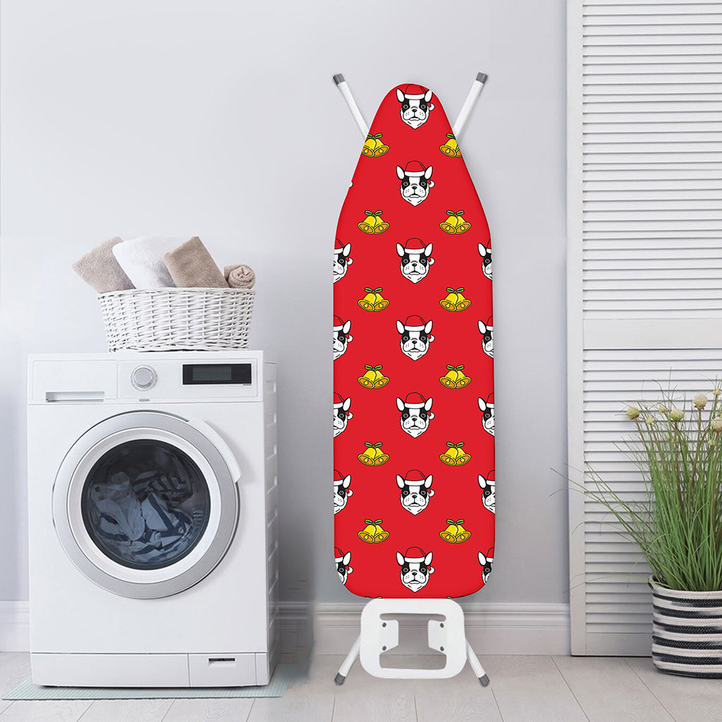 Christmas French Bulldog Santa Print Ironing Board Cover