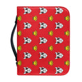 Christmas French Bulldog Santa Print Leather Bible Cover