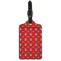 Christmas French Bulldog Santa Print Luggage Tag