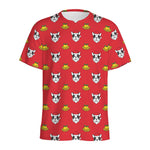 Christmas French Bulldog Santa Print Men's Sports T-Shirt