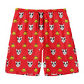 Christmas French Bulldog Santa Print Men's Swim Trunks