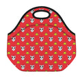 Christmas French Bulldog Santa Print Neoprene Lunch Bag