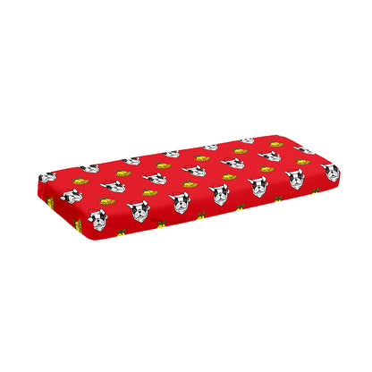 Christmas French Bulldog Santa Print Piano Keyboard Cover