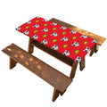Christmas French Bulldog Santa Print Picnic Table Cover
