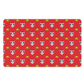 Christmas French Bulldog Santa Print Polyester Doormat