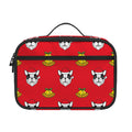 Christmas French Bulldog Santa Print Portable Lunch Bag