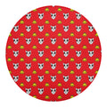 Christmas French Bulldog Santa Print Round Blanket