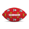 Christmas French Bulldog Santa Print Rugby Ball