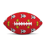 Christmas French Bulldog Santa Print Rugby Ball