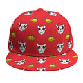 Christmas French Bulldog Santa Print Snapback Cap