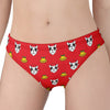 Christmas French Bulldog Santa Print Women's Panties