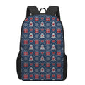 Christmas Gift Knitted Pattern Print 17 Inch Backpack