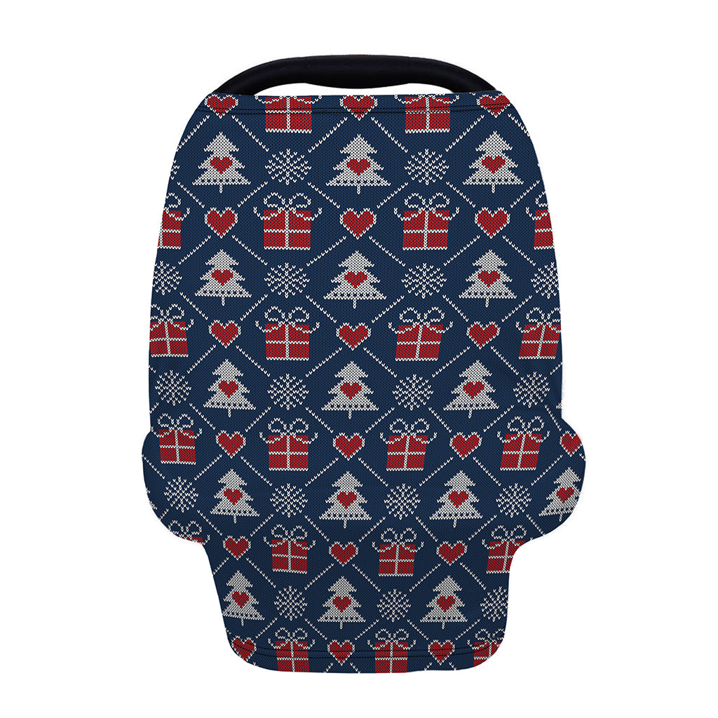 Christmas Gift Knitted Pattern Print Baby Seat Cover