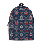 Christmas Gift Knitted Pattern Print Backpack