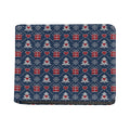 Christmas Gift Knitted Pattern Print Bifold Wallet